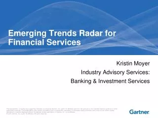 Emerging Trends Radar for Financial Services