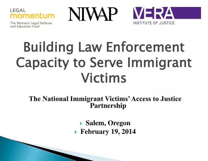 building law enforcement capacity to serve immigrant victims