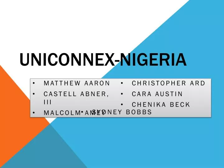 uniconnex nigeria
