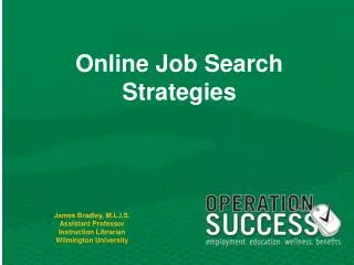 Online Job Search Strategies