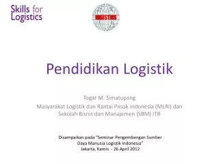 Pendidikan Logistik