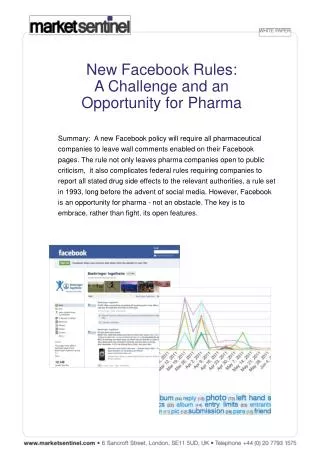 New Facebook Rules: A Challenge and an Opportunity for Pharma