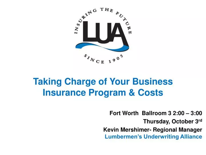 taking charge of your business insurance program costs