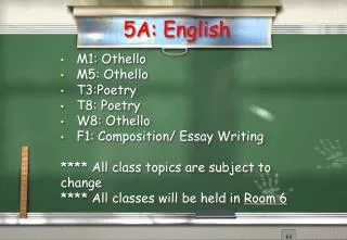 5A: English