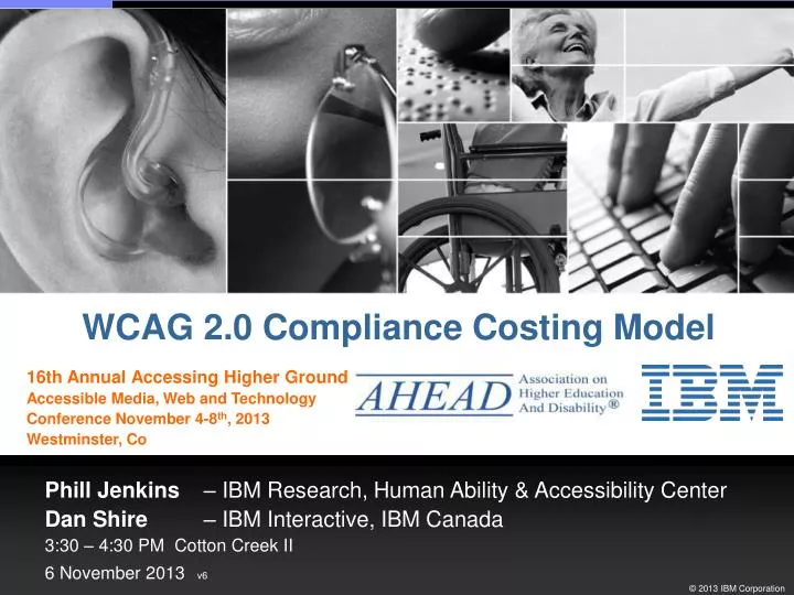wcag 2 0 compliance costing model