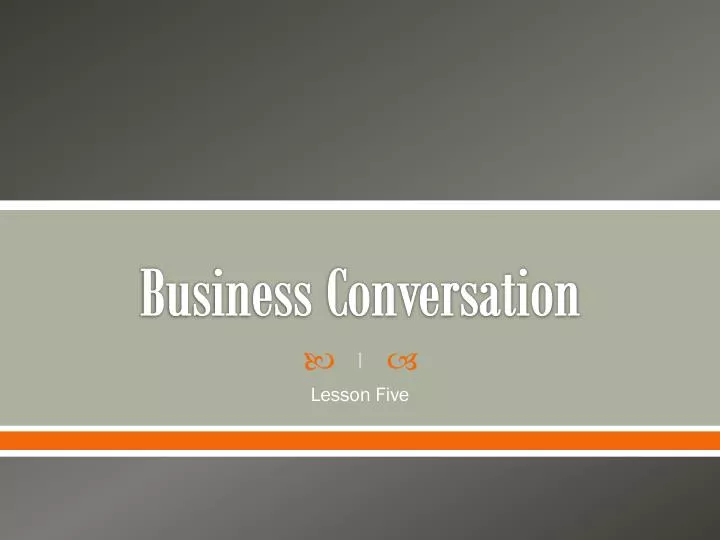 business conversation