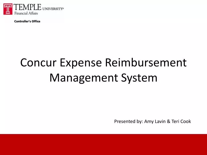 concur expense reimbursement management system