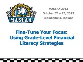 Fine-Tune Your Focus: Using Grade-Level Financial Literacy Strategies