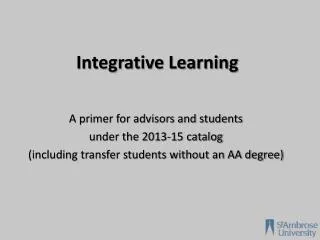 Integrative Learning