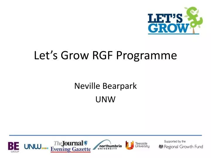 let s grow rgf programme