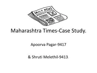Maharashtra Times-Case Study.