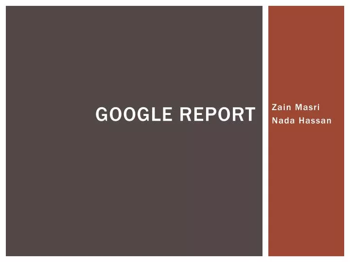 google report