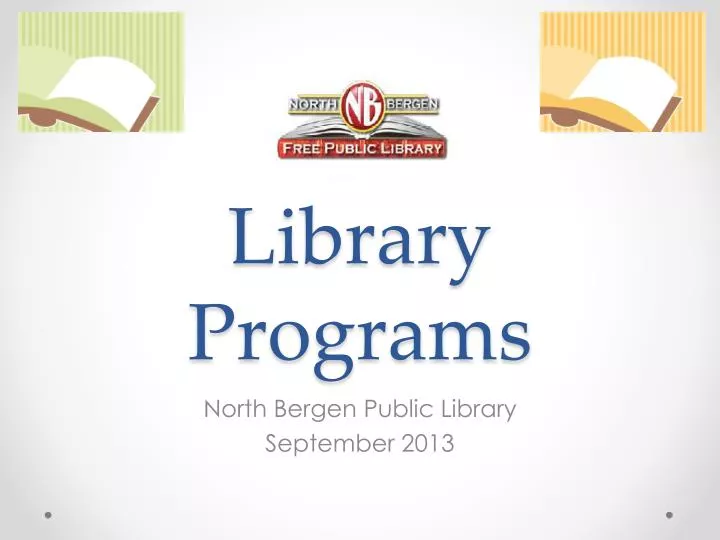library programs