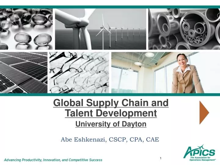 global supply chain and talent development university of dayton