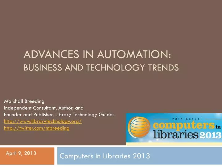 advances in automation business and technology trends