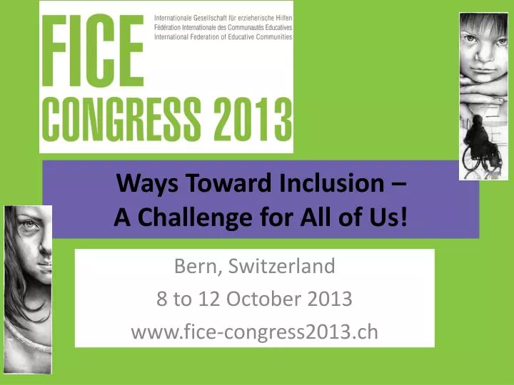 ways toward inclusion a challenge for all of us