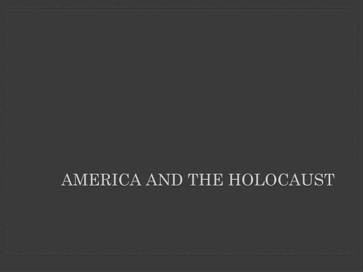 america and the holocaust