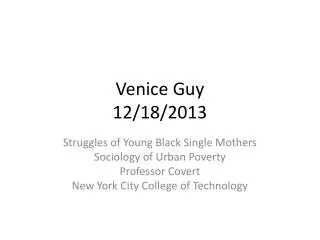 Venice Guy 12/18/2013