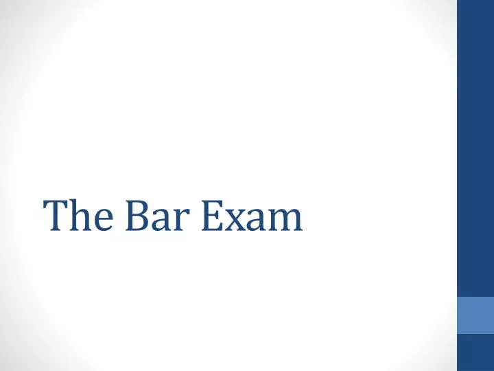 the bar exam