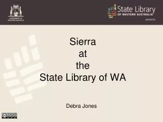 Sierra at the State Library of WA