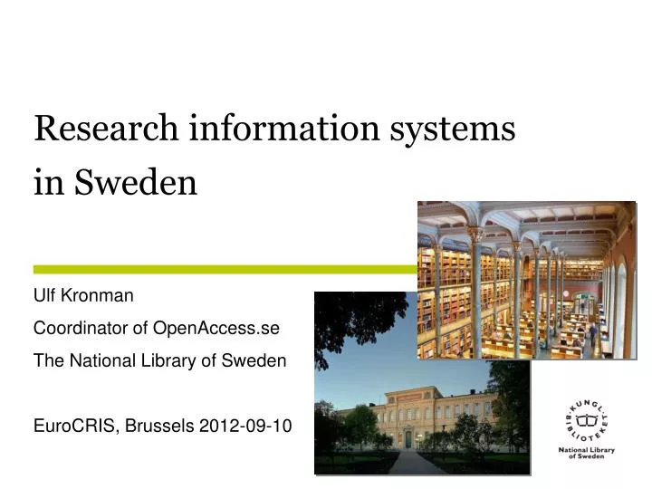 research information systems in sweden