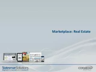 Marketplace: Real Estate