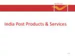 India Post Products &amp; Services