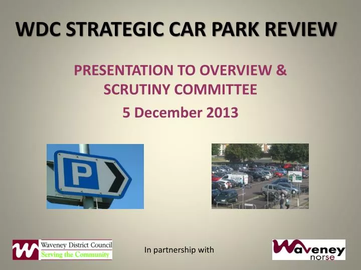 wdc strategic car park review