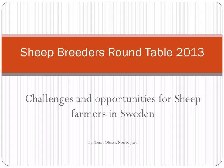 sheep breeders round table 2013