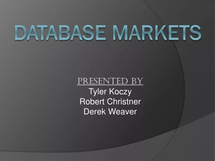 database markets