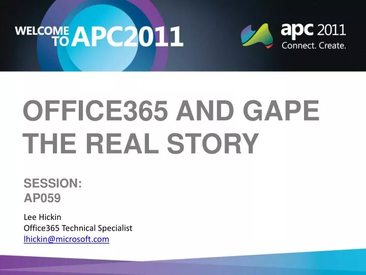 office365 and gape the real story