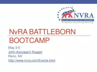 N v RA Battleborn Bootcamp