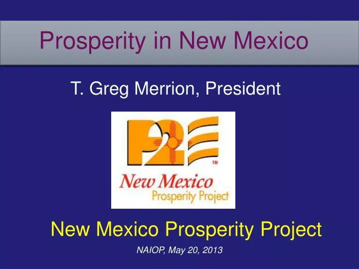 prosperity in new mexico