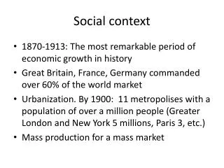 Social context