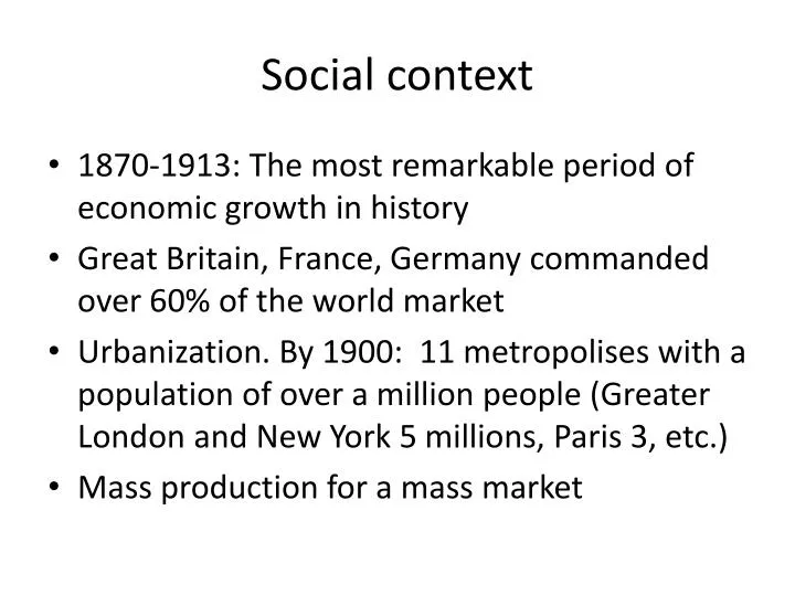 social context