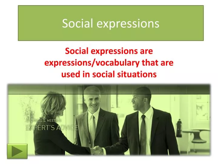 social expressions