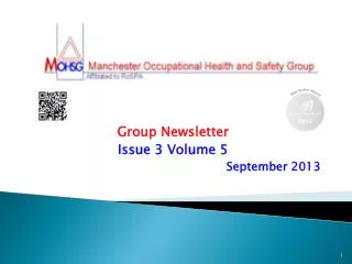 Group Newsletter Issue 3 Volume 5 September 2013
