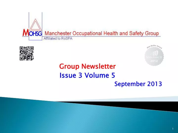 group newsletter issue 3 volume 5 september 2013