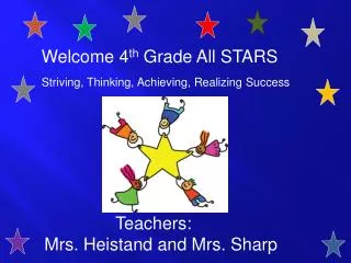 Welcome 4 th Grade All STARS