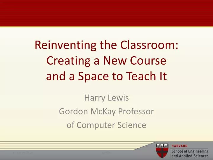 reinventing the classroom creating a new course and a space to teach it