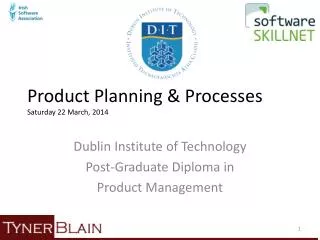 Product Planning &amp; Processes Saturday 22 March, 2014
