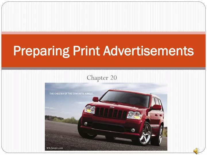 preparing print advertisements