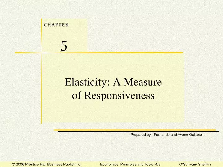 elasticity a measure of responsiveness