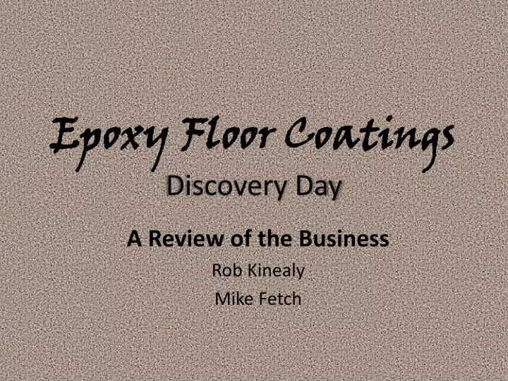 epoxy floor coatings discovery day