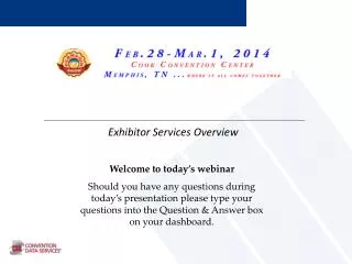 Exhibitor Services Overview