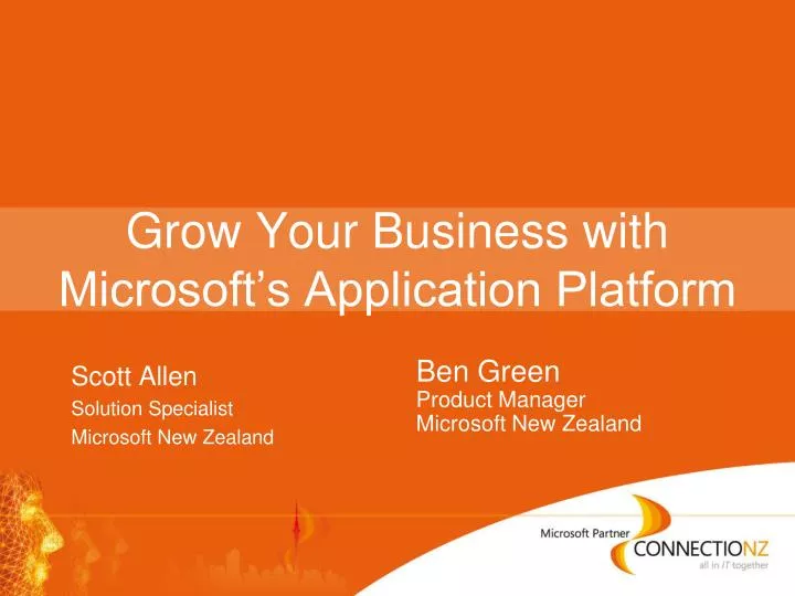 grow your business with microsoft s application platform
