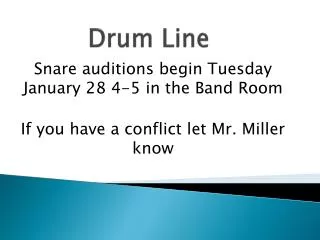 Drum Line