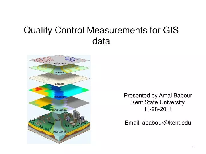 quality control measurements for gis data