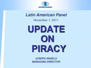 Latin American Panel November 1, 2011