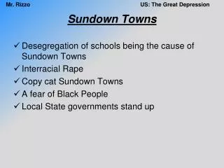 Sundown Towns